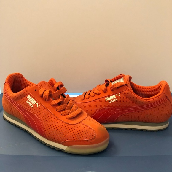 puma shoes orange men
